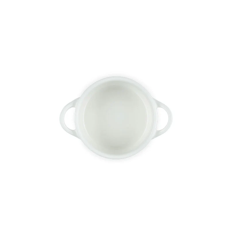 Le Creuset Mini Cocotte Rotonda Gres Vetrificato 10 cm Meringue