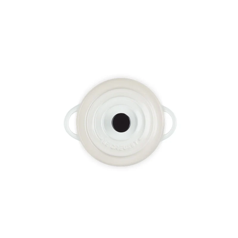 Le Creuset Mini Cocotte Rotonda Gres Vetrificato 10 cm Meringue