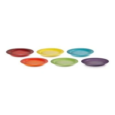 Le creuset signature plates set 6 22cm rainbow (79285228359006) - 151516