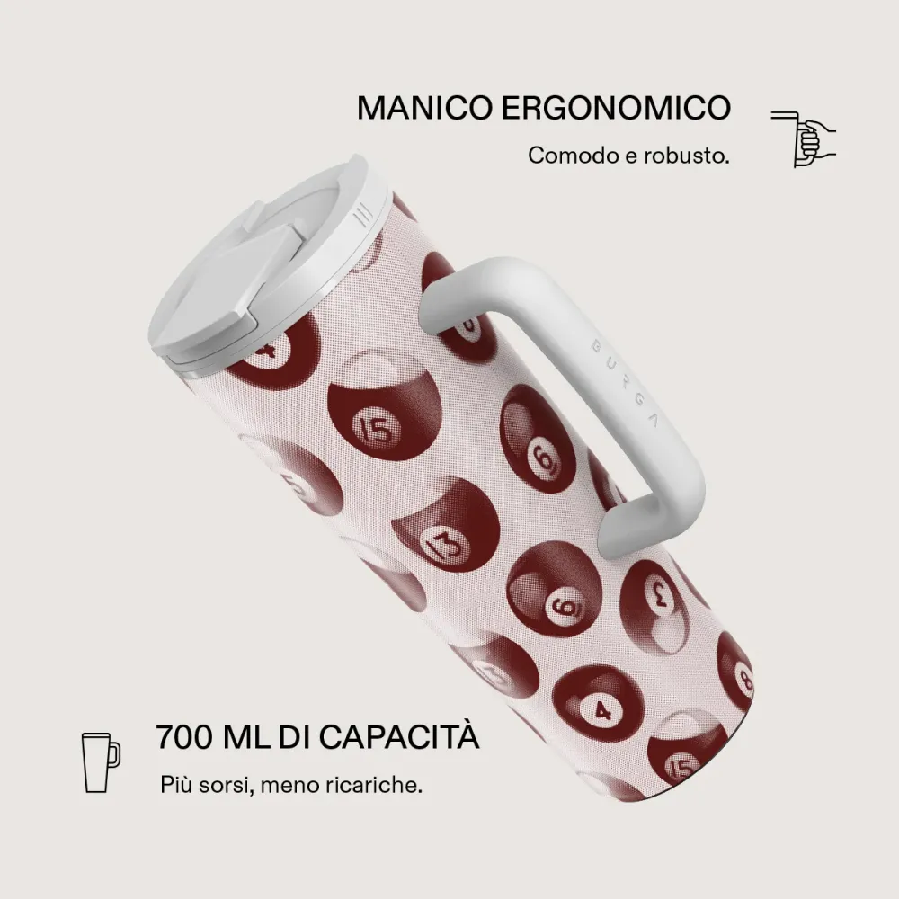 Cue - Tazza da viaggio EasyGrip