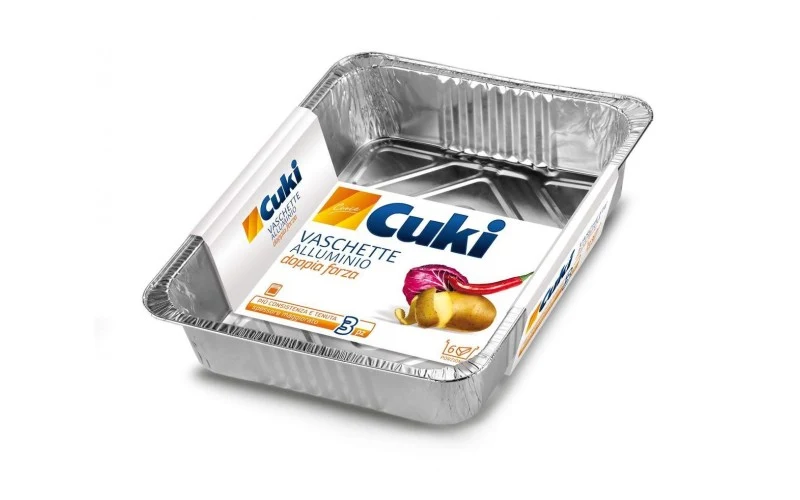CUKI VASCHETTE ALLUMINIO 6 PORZIONI - 3 pz