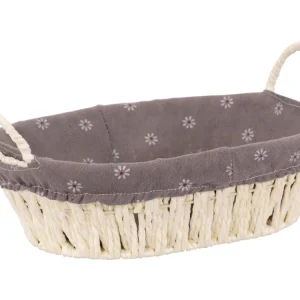 Daisy cestino ovale 27x20cm struttura metallo rivestita con corda di carta