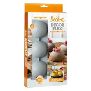 DECORA stampo da forno silicone Emisfero 30x17 cm per 6 semisfere ø 7 cm
