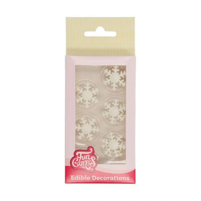 Decorazioni di Zucchero - 12 Fiocchi di Neve