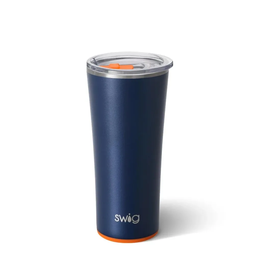 SWIG 22OZ TUMBLER-MATTE NAVY/ORANGE Dewit Vandorp