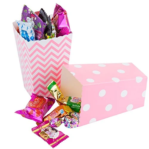Diealles Scatole di Popcorn, 36PCS Contenitori Popcorn Rosa