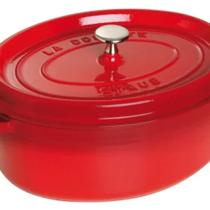 Dust Cocotte 29 cm, ovale, rosso ciliegia, ghisa 4.2L 40509-857-0