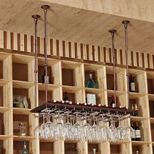 DYB Portabottiglie da Vino Europeo Portabottiglie da Vino sospeso Testa Giù Portabottiglie da Vino per la casa Decorazione...
