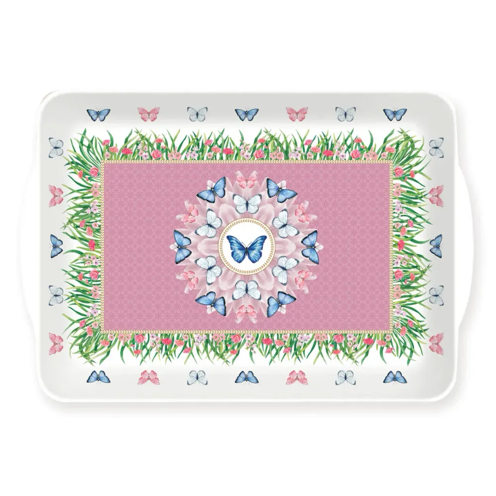 EASY LIFE Spring Parade Vassoio con Manici 33x22cm Melamina