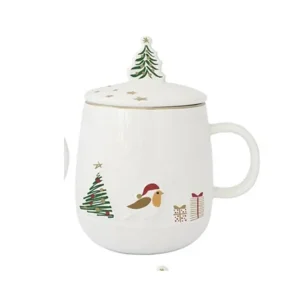 Easy Life Tazza natalizia con infusiera "Let it Snow" 450 ml
