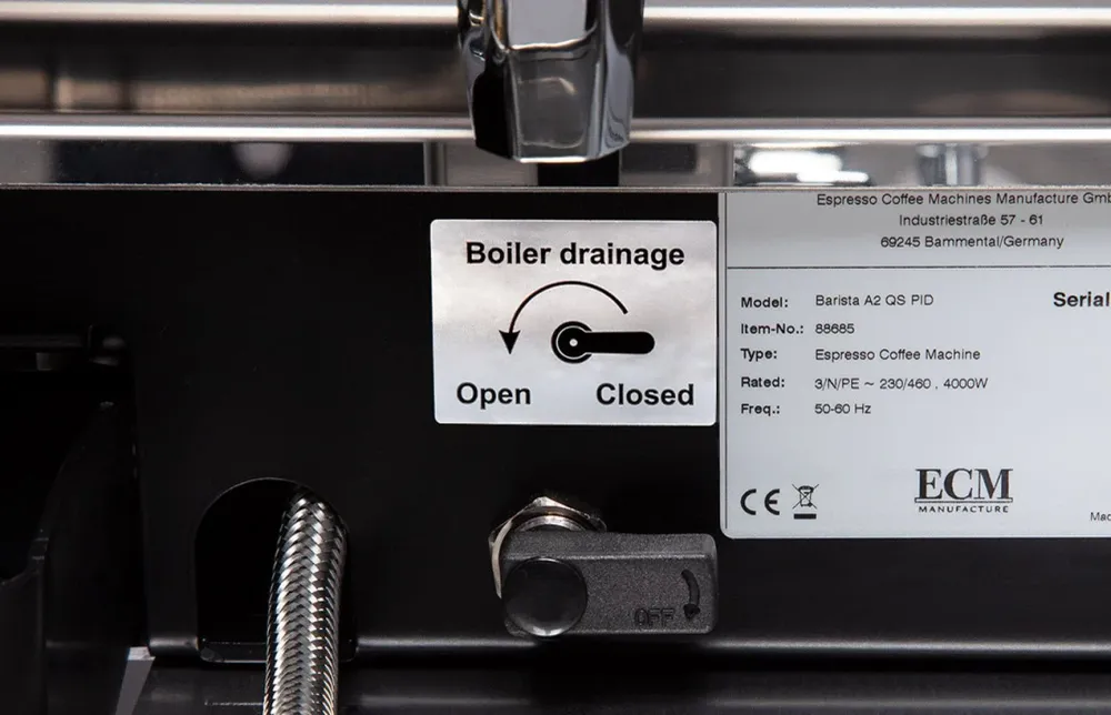 ECM Barista A2, 2 gruppi con controllo PID e valvola ribalta