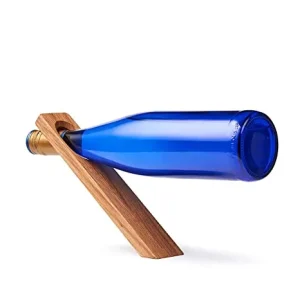 Edeldings Portabottiglie rovere massiccio | Supporto per bottiglie, portabottiglie, supporto per vino e amanti del vino |...