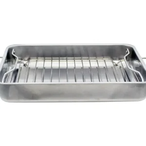 ELO pirofila Basic con inserto per cottura vapore/grigliatura acciaio inox 40x32x6,5 cm