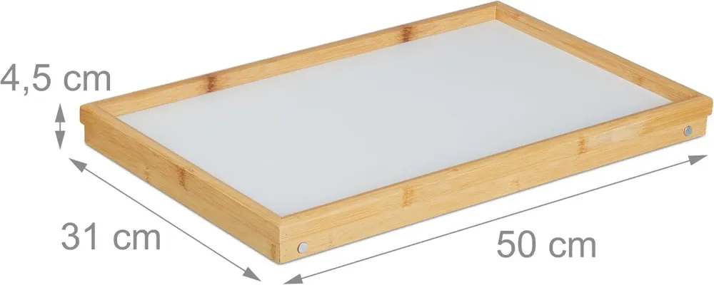 Vassoio Letto Pieghevole Bambù 50x31cm - Colazione FercasaShop