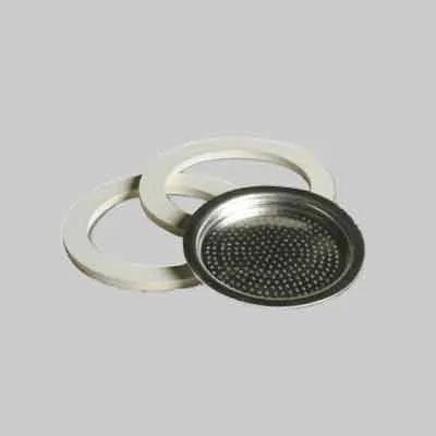FILTRO E GUARNIZIONI PER CAFFETTIERA 2 tazze. Prezzo per Pezzo.
