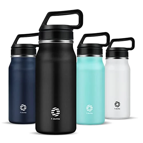 Fjbottle Borraccia Termica Acciaio Inox Sport, 600ML/950ML/1200ML Bottiglia Termica Senza BPA - Senza Perdite Borracce per...