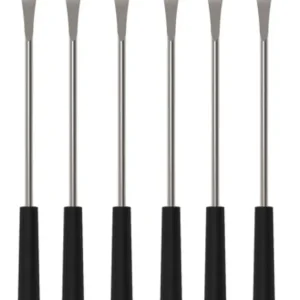 Forchette per fonduta KISAG 2in1 nere set da 6 per fonduta di carne e formaggio