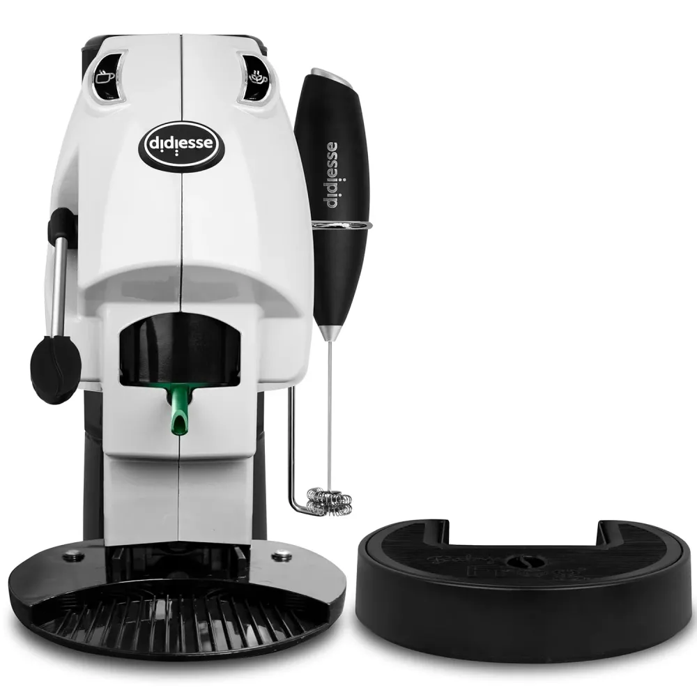 Frog Baby (Bianco) Coffee and Tea Macchina per Caffe Cialde 44mm con Frullino STD 650W