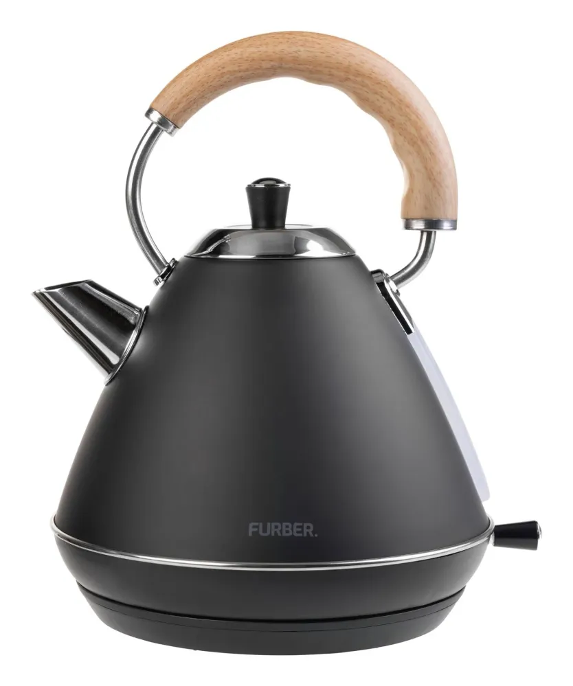 Furber. Bollitore Furber – 1,7 l, acciaio inossidabile, nero