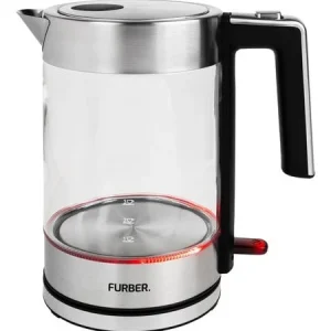 Furber. Bollitore Furber Vetro – 1,7 l, Vetro/Acciaio inossidabile, F01828