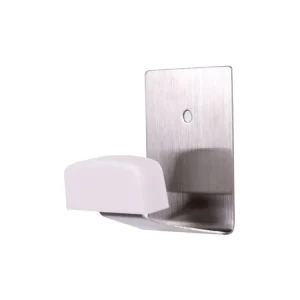 Ganci adesivi metal bianchi 2 pezzi