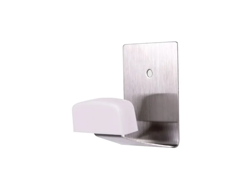 Ganci adesivi metal bianchi 2 pezzi