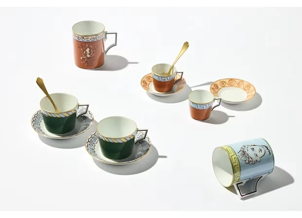 Ginori 1735 - Il Viaggio di Nettuno - Servizio da Caffè per 2 - Terracotta