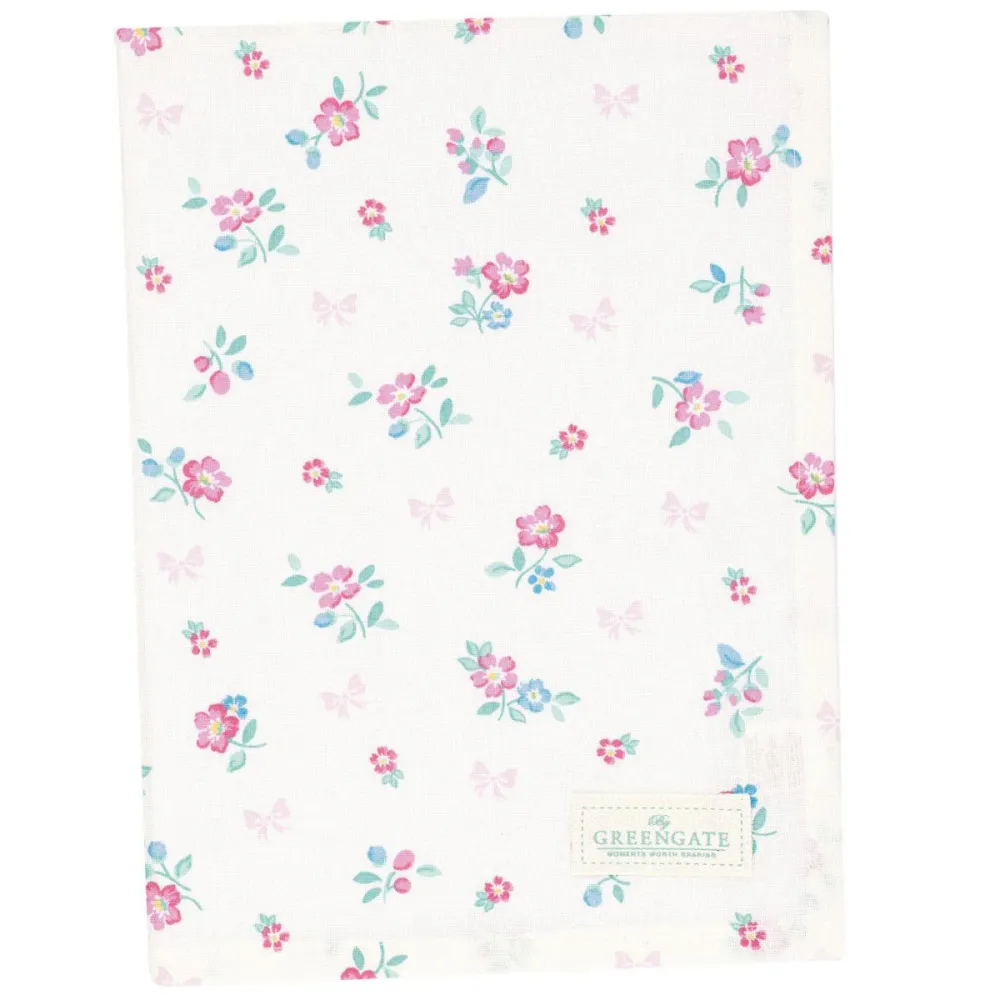 Greengate Canovaccio cucina cotone con fiori "Athea" 50x70 cm
