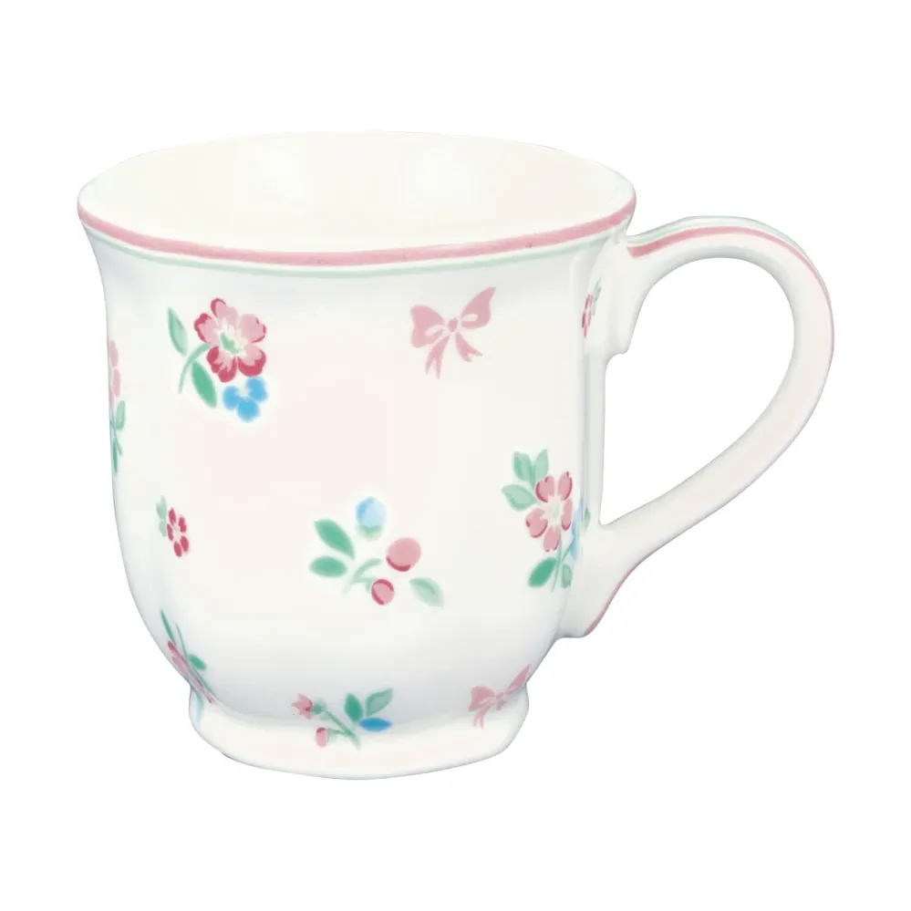 Greengate Mug Tazza "Athea" porcellana bianca 250 ml
