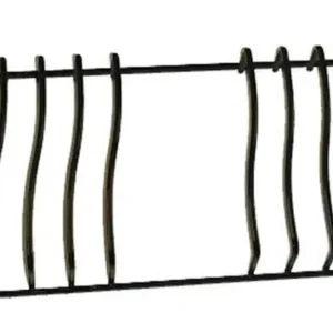 GRIGLIA NERA PER CUCINA GAS ADATTA FOX BOMPANI BOREAL MM 433-41 x 238 P 0467