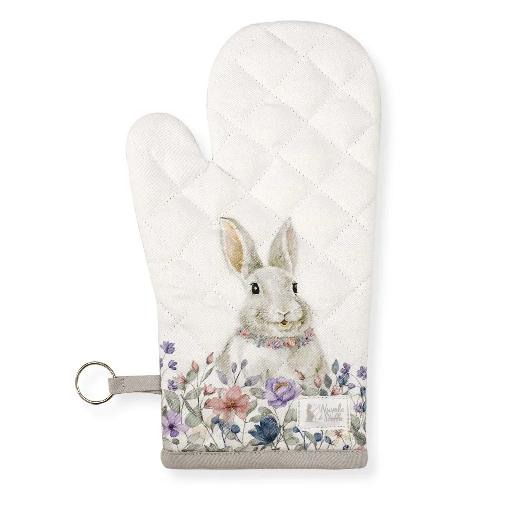 Guanto da forno Pasquale Nuvole di Stoffa Bunny Shabby Chic decoro pasqua 6691