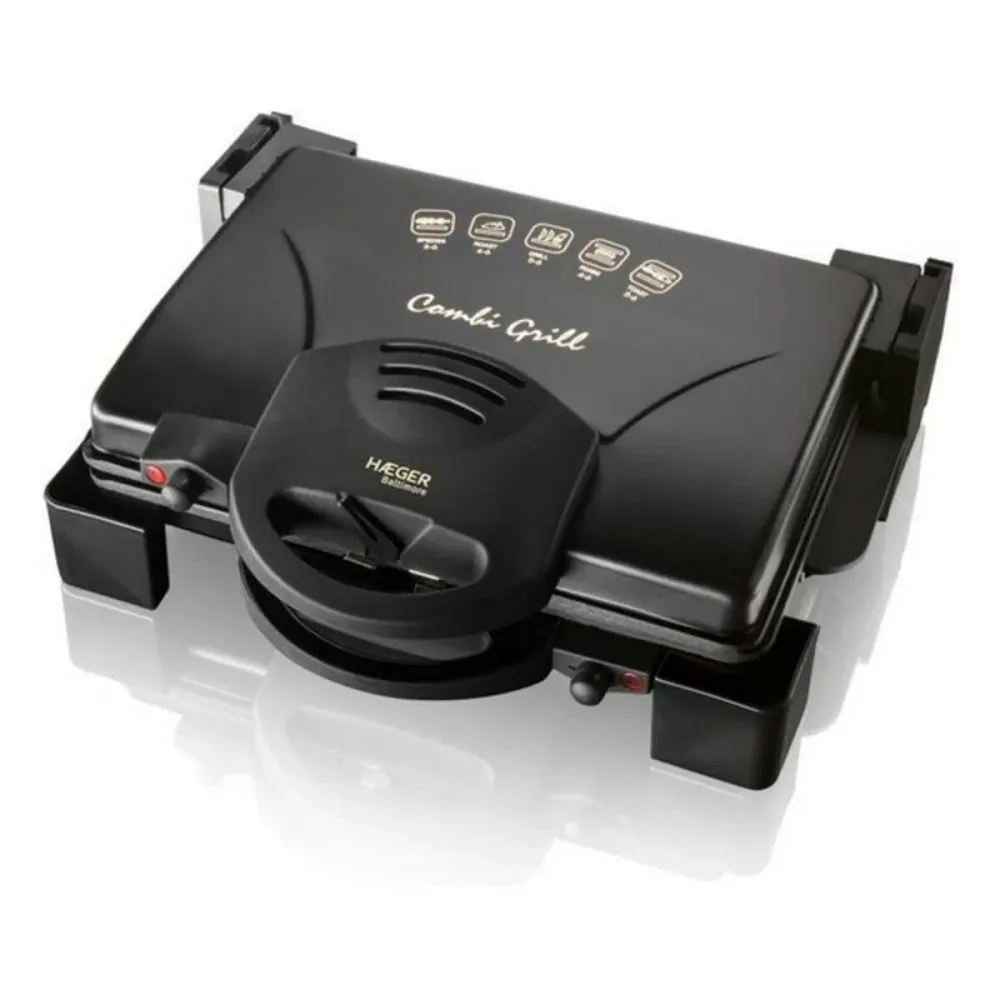 Grill Haeger GR-190.008A 1900W Nero Acciaio inossidabile