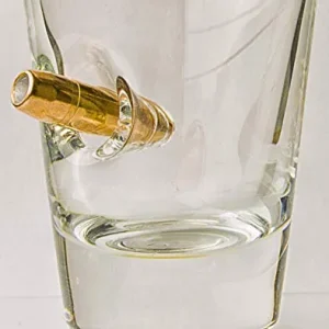 HandMade Shot Glass Real .308 Bullet