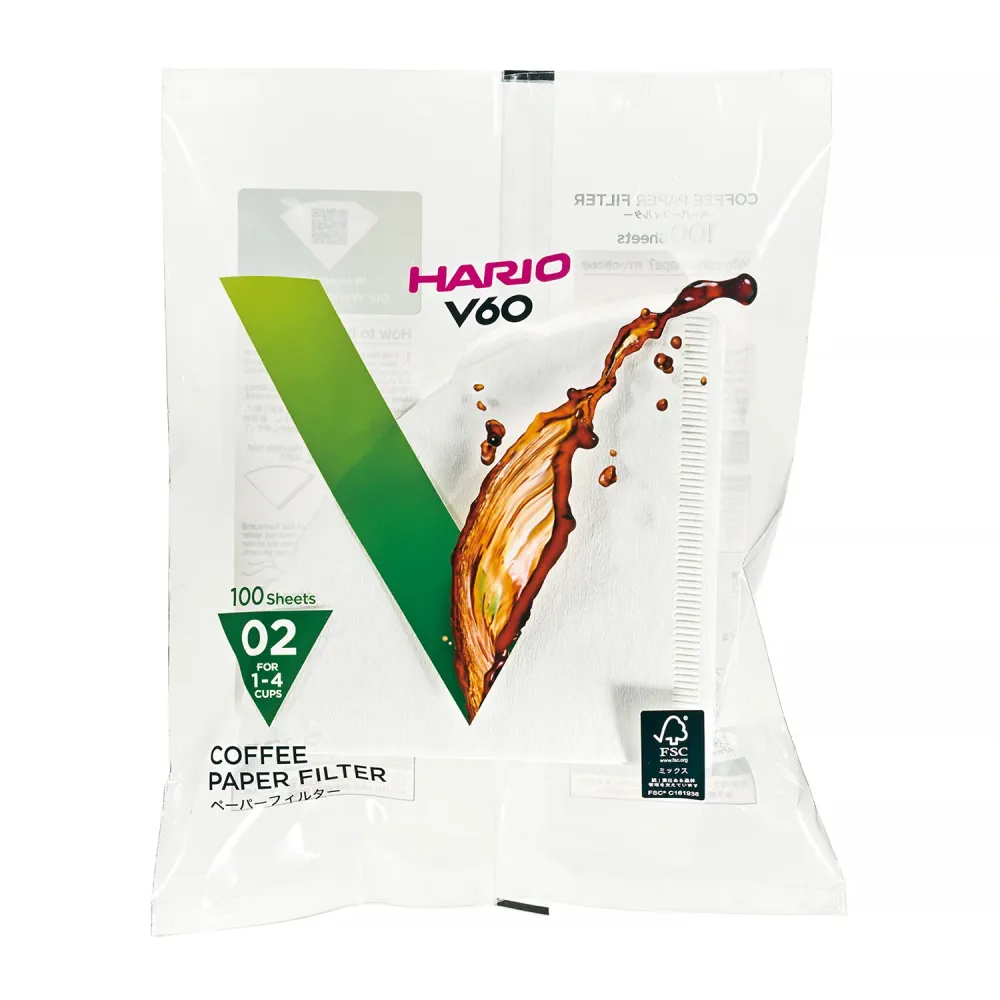 FILTRI HARIO V60, 100 pz