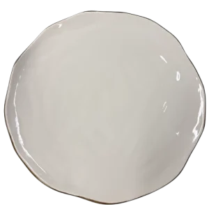 M HOME PIATTO PIANO CERAMICA BIANCO CM 30