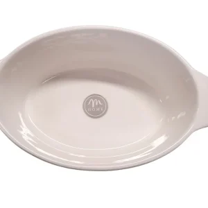 M HOME - PIROFILA OVALE CON MANICI PORCELLANA 12X9X4.5 CM