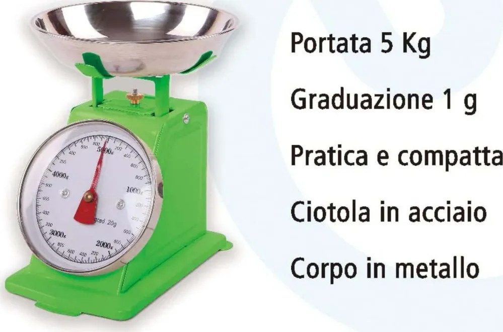 Howell Bilancia Da Cucina Meccanica, Portata 5kg