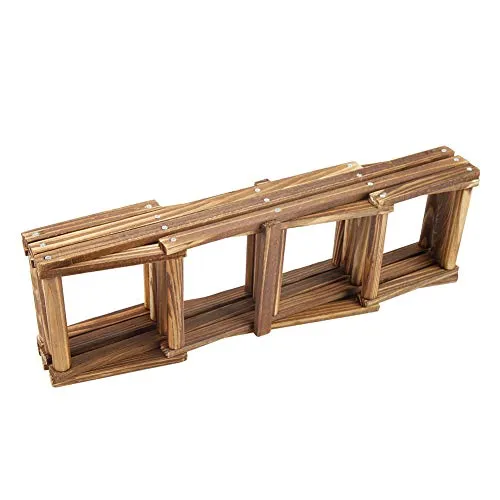 Huairdum Portabottiglie Legno Pieghevole, Organizer per Vino, per Soggiorno Cucina