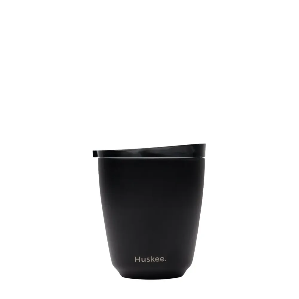 Huskee Stål tazza 235 ml – tazza da caffè sostenibile nera