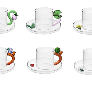 Ichendorf Fruits & Flowers Set di 6 Tazzine da Caffè