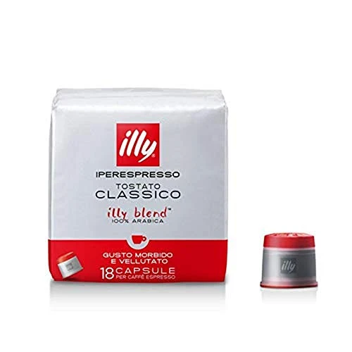 illy Capsule Caffè Iperespresso Tostato Classico, 6 Confezioni da 18...