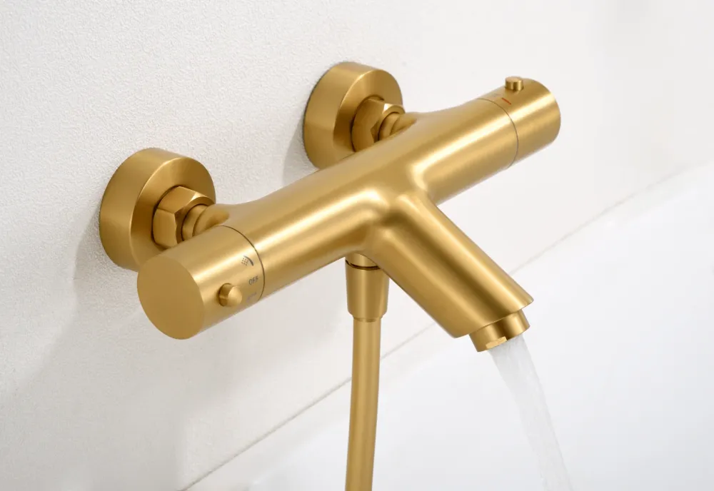 Imex - Monza set bagno-doccia termostatico oro spazzolato