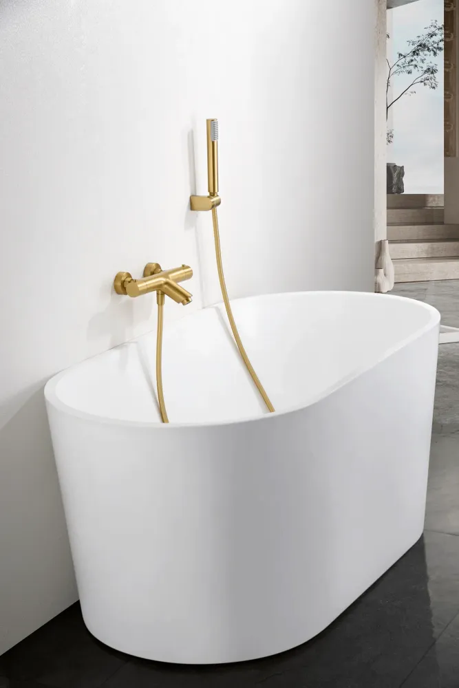 Imex - Monza set bagno-doccia termostatico oro spazzolato
