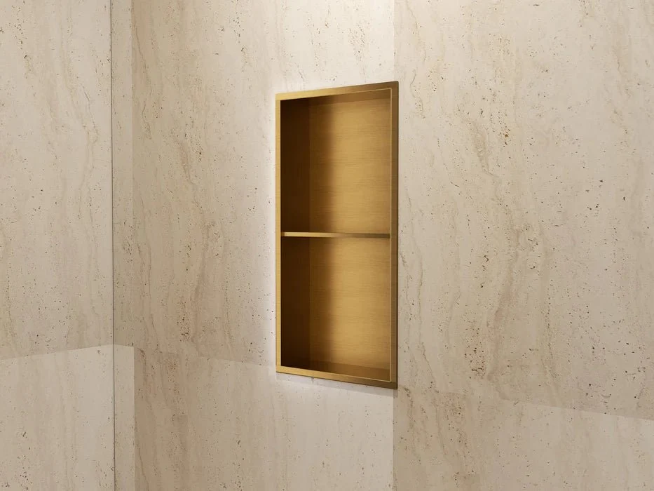 Imex - Nicchia Artic con ripiano oro spazzolato