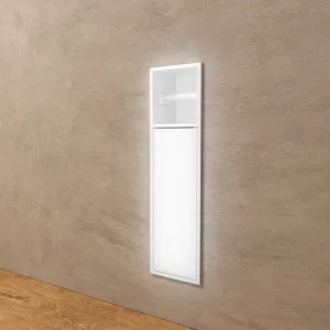 Imex - Nicchia Egea con porta e porta rotoli bianco opaco