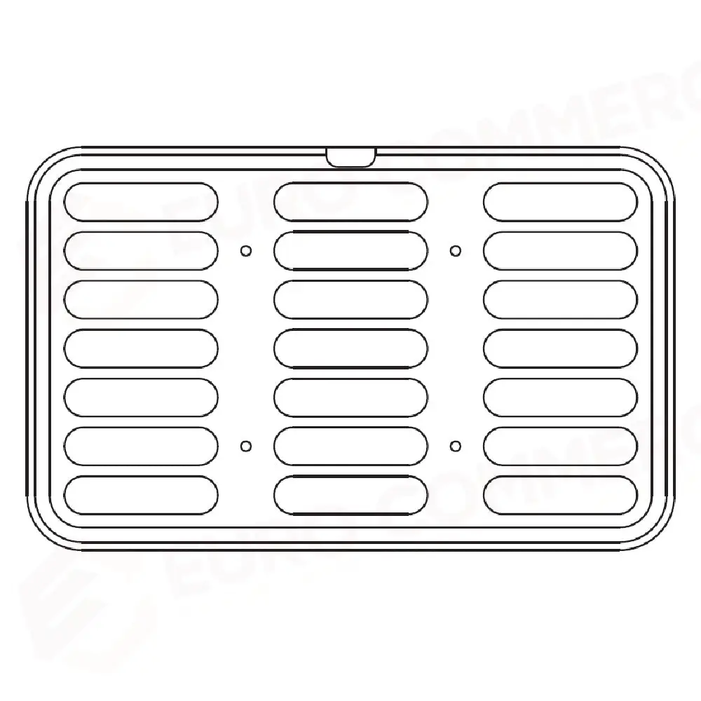 21 IMPRONTE ECLAIR 126X32 MM H 15 MM - PIASTRA 530X330 MM PER COOKMATIC MAXI - MAXI38 - PAVONI ITALIA