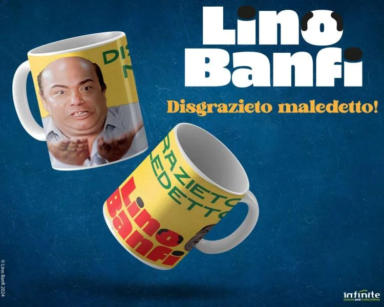 Infinite Statue - Tazza Lino Banfi "Disgrazieto Maledetto" Ceramica Caffè Tè