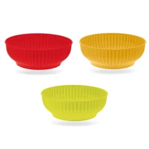 Insalatiera Plastica Colorata 22 Cm – Robusta, Pratica E Leggera – Colori Assortiti