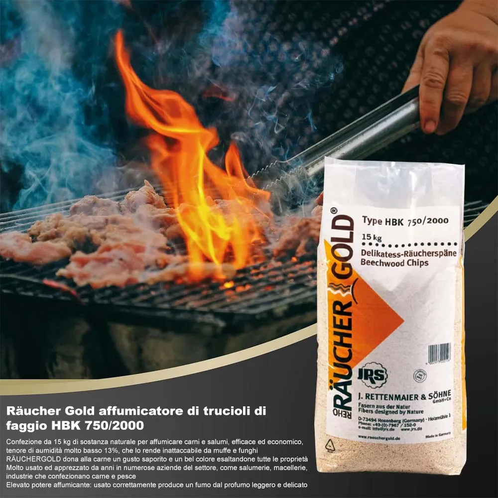 Räuchergold affumicatore di trucioli di faggio HBK 750/2000 Kerbl..