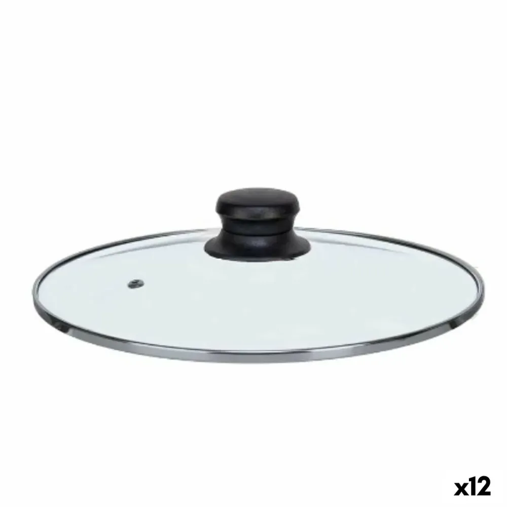 Coperchio per Pentola Kinvara Trasparente Argentato Argento Metallo Vetro Acciaio inossidabile Cristallo Acciaio 22 cm 22,...